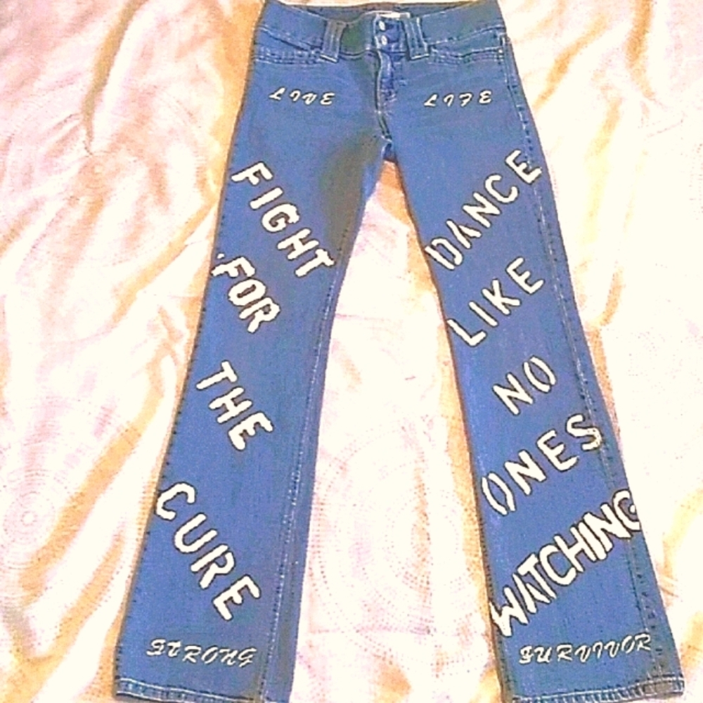 Gap fight breast cancer jeans.